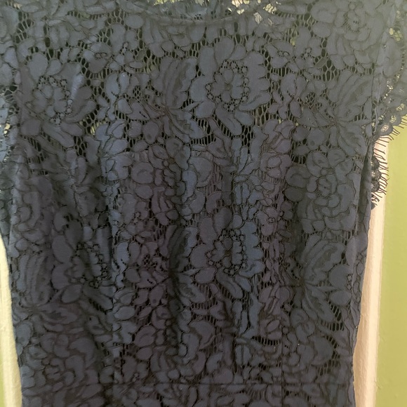 Rachel Zoe lace navy dress - Picture 3 of 4